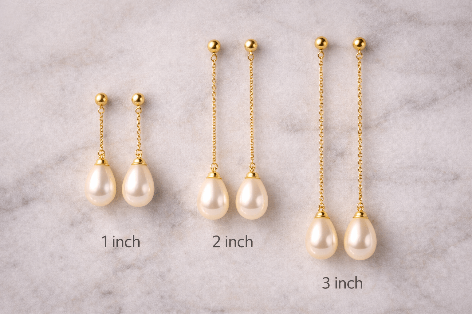 Diferentes longitudes de aretes drop