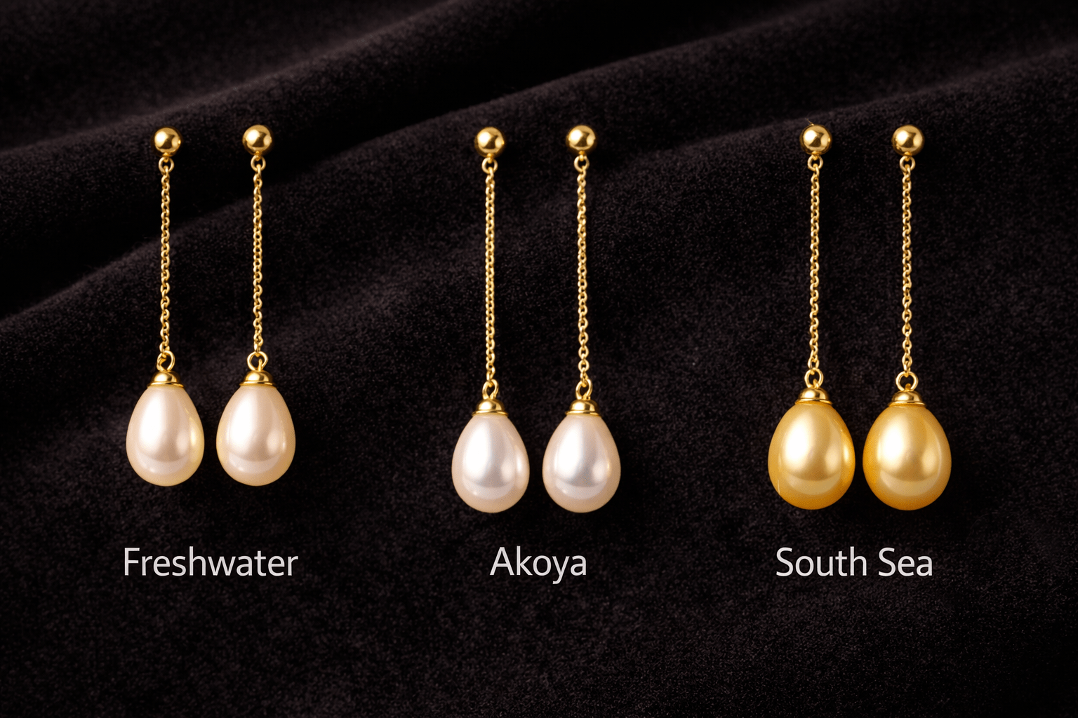Tipos de perlas para aretes drop