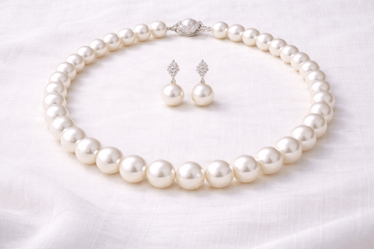 pearlsonly-blog-109-image-4-pearl - Conjunto de collar y aretes de perlas blancas - Joyas de Perlas - pearlsonly