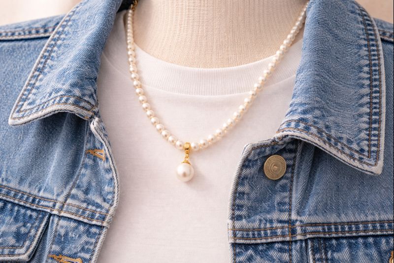 pearlsonly-blog-111-image-6-pearl - Estilo casual con collar de perlas y colgante - Joyería de perlas - pearlsonly