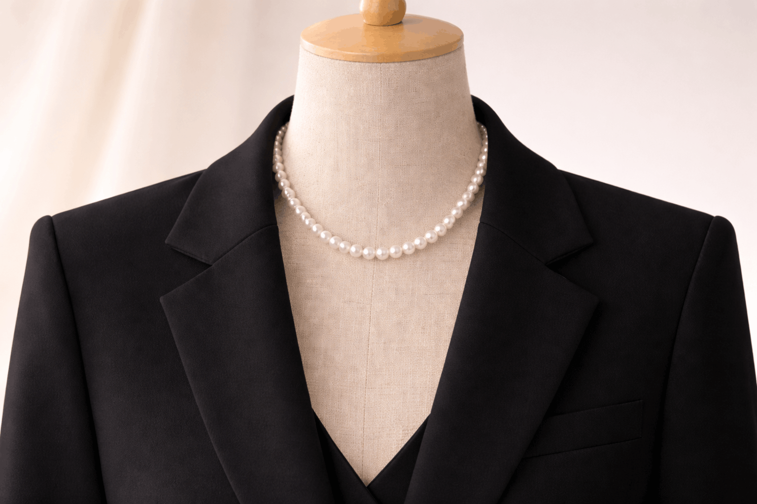 pearlsonly-blog-113-image-3-pearl - Cómo estilizar blazer negro con collares de perlas - Joyería de perlas - pearlsonly