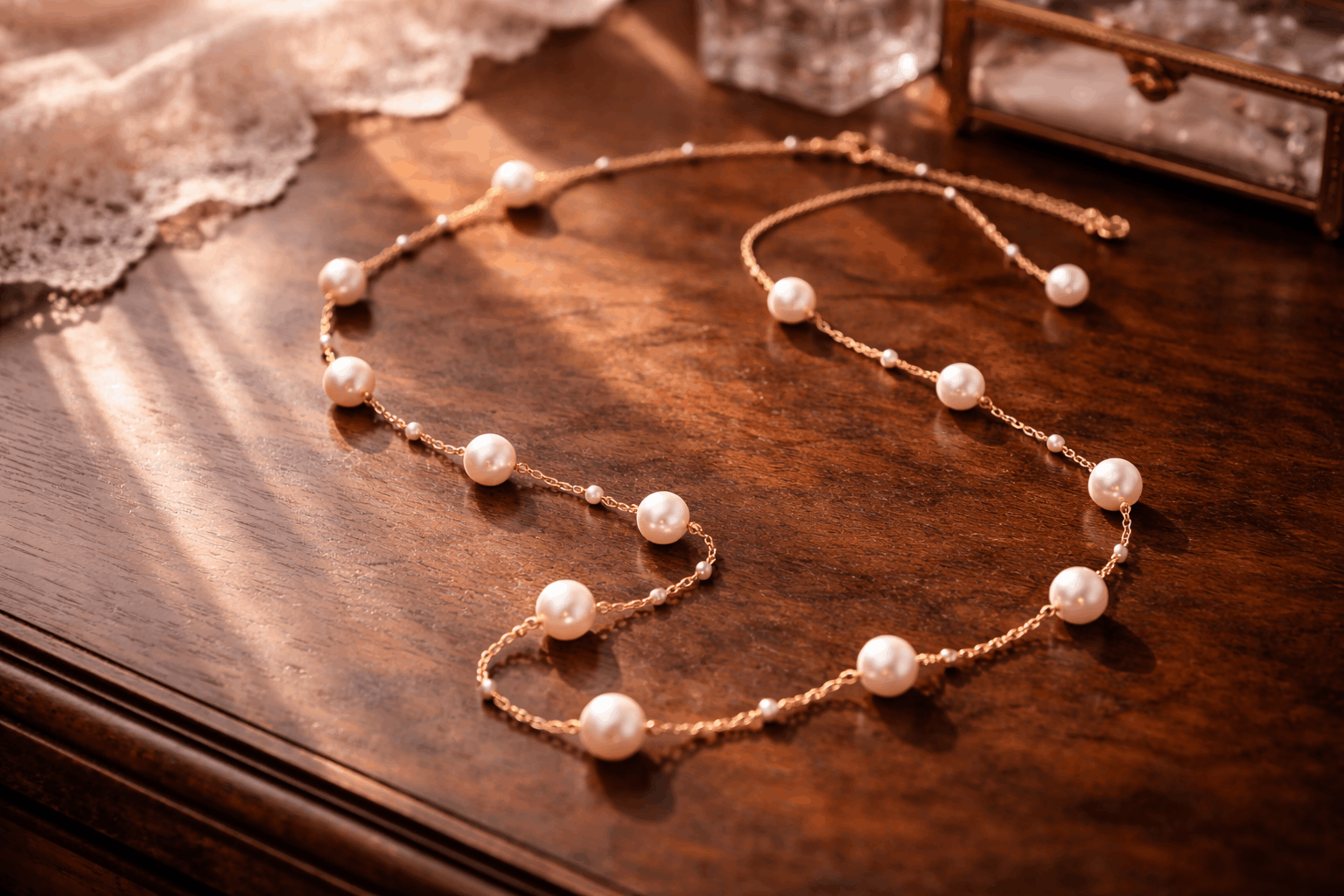 pearlsonly-blog-127-image-6-pearl - Cadena de Oro con Perlas en Estaciones - Joyas de Perlas - pearlsonly