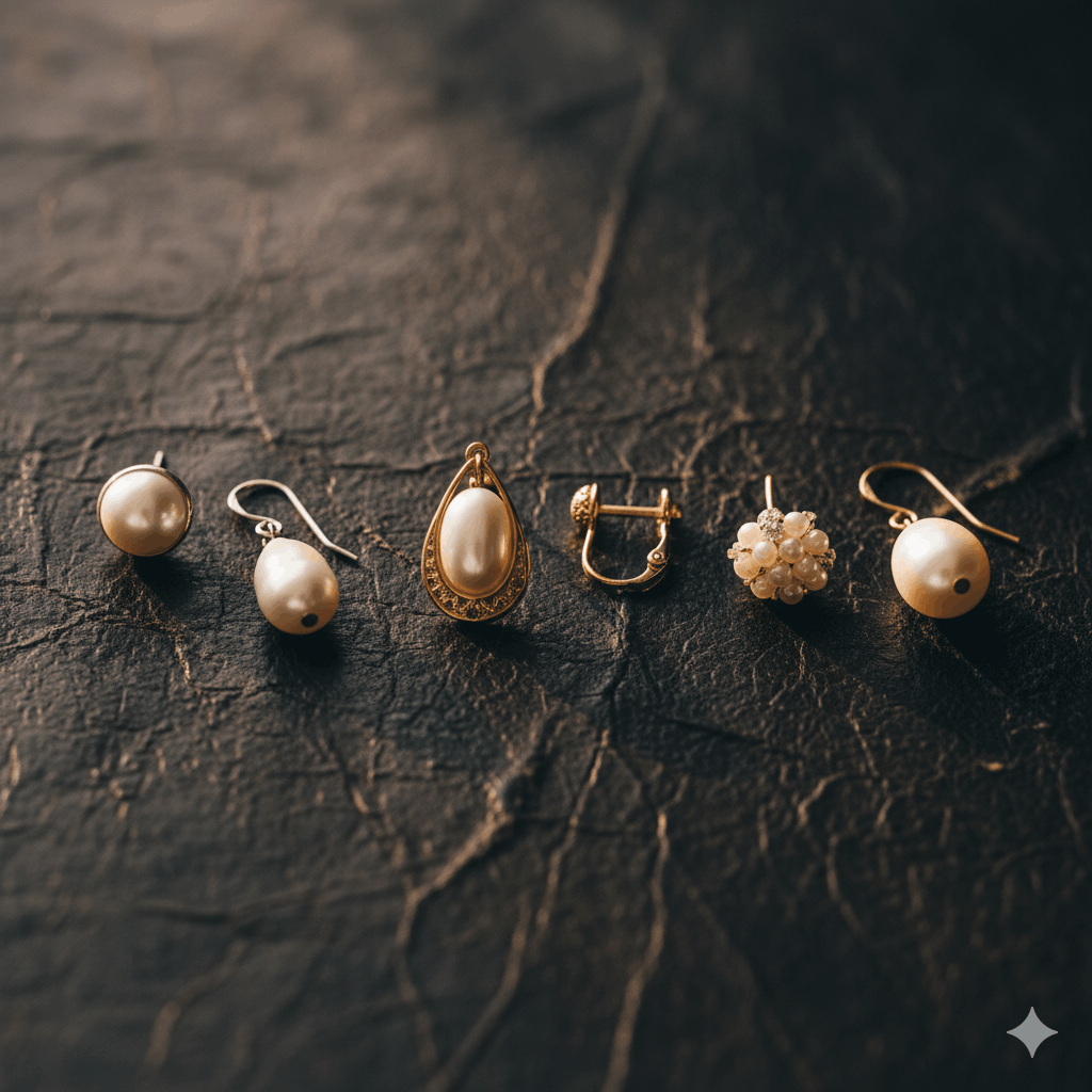 02. Tres recetas de estilo para aretes de perla asimétricos