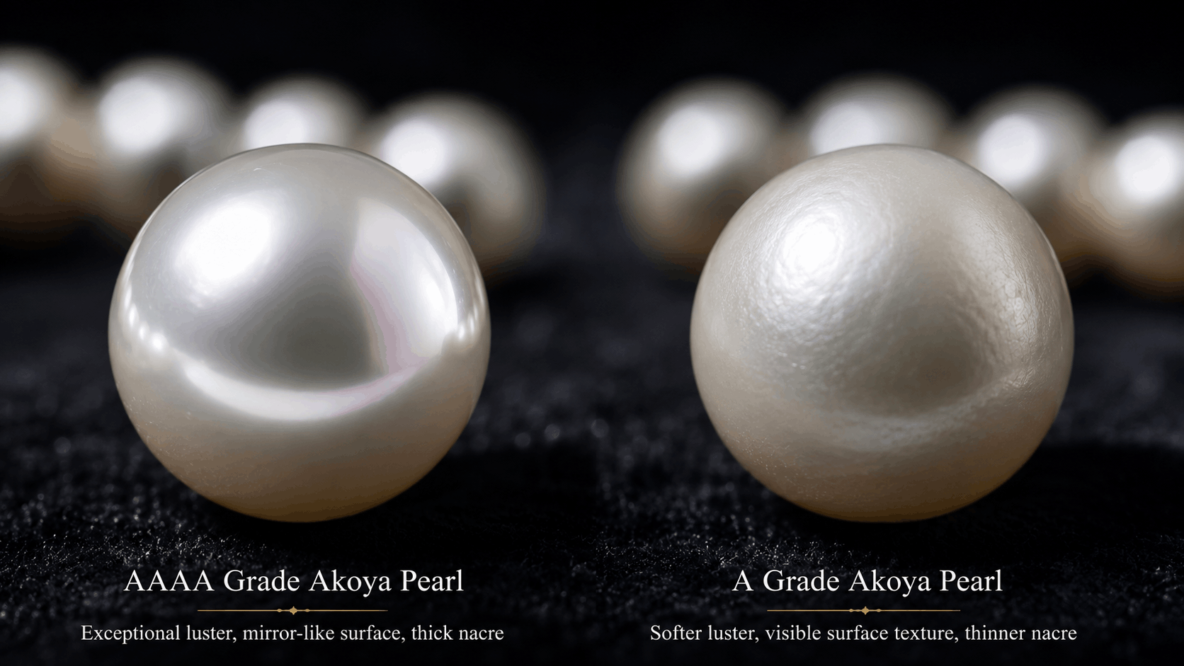05. Grados de calidad de collares de perlas Akoya de agua salada
