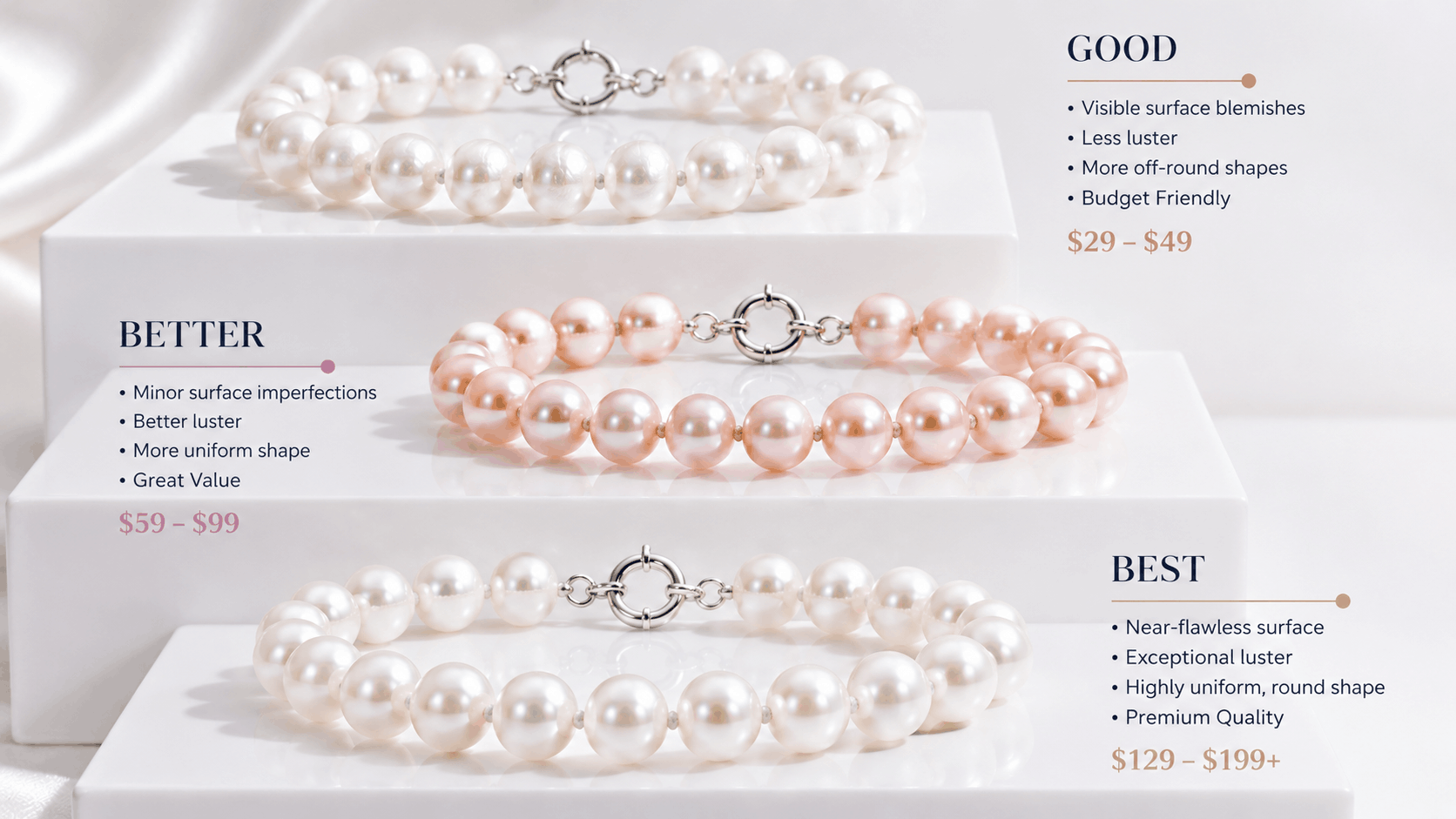 05. Precios de las pulseras de perlas cultivadas en agua dulce y qué esperar