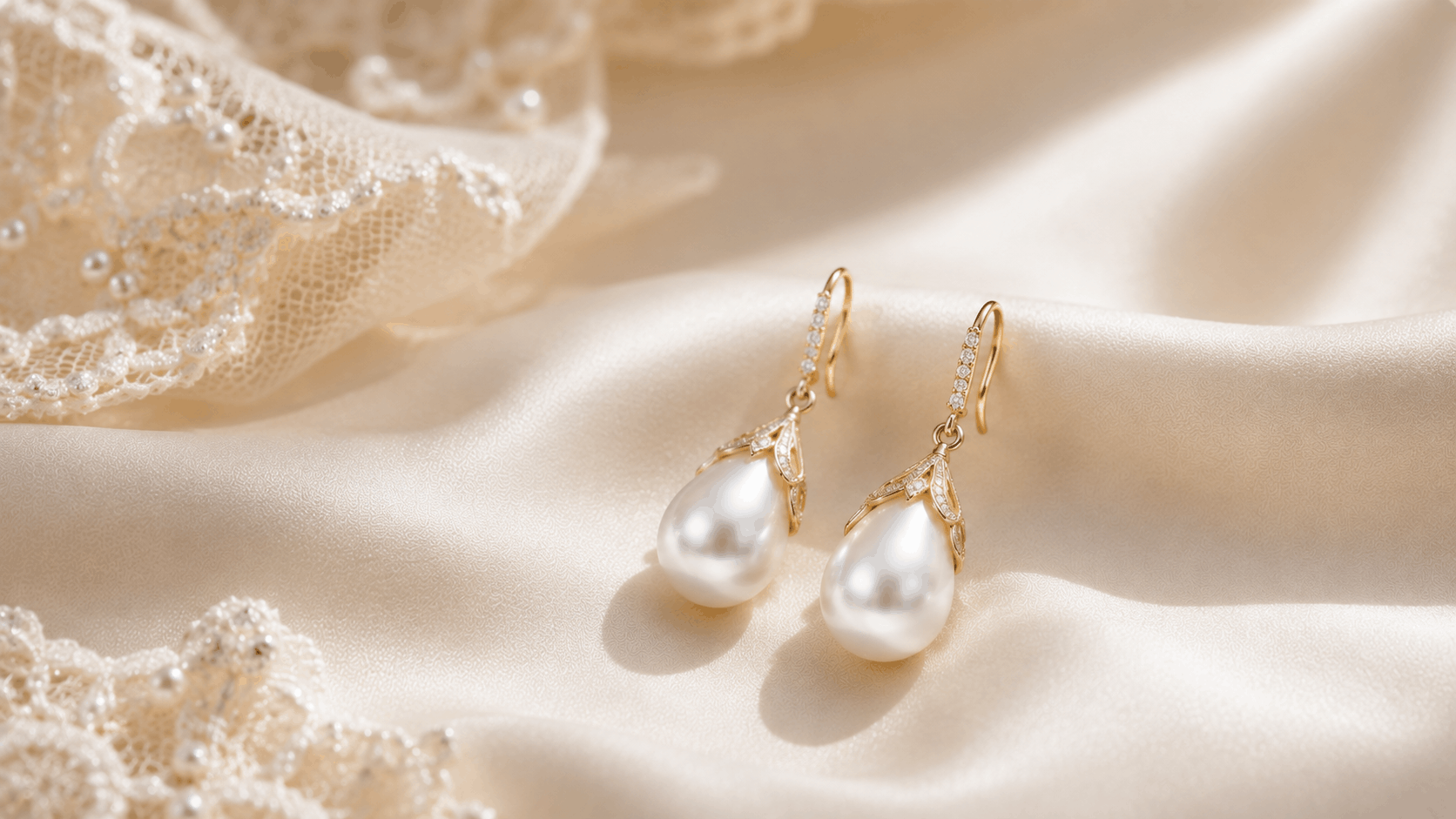 02. Aretes de perlas en gota para boda — Para la novia que quiere más
