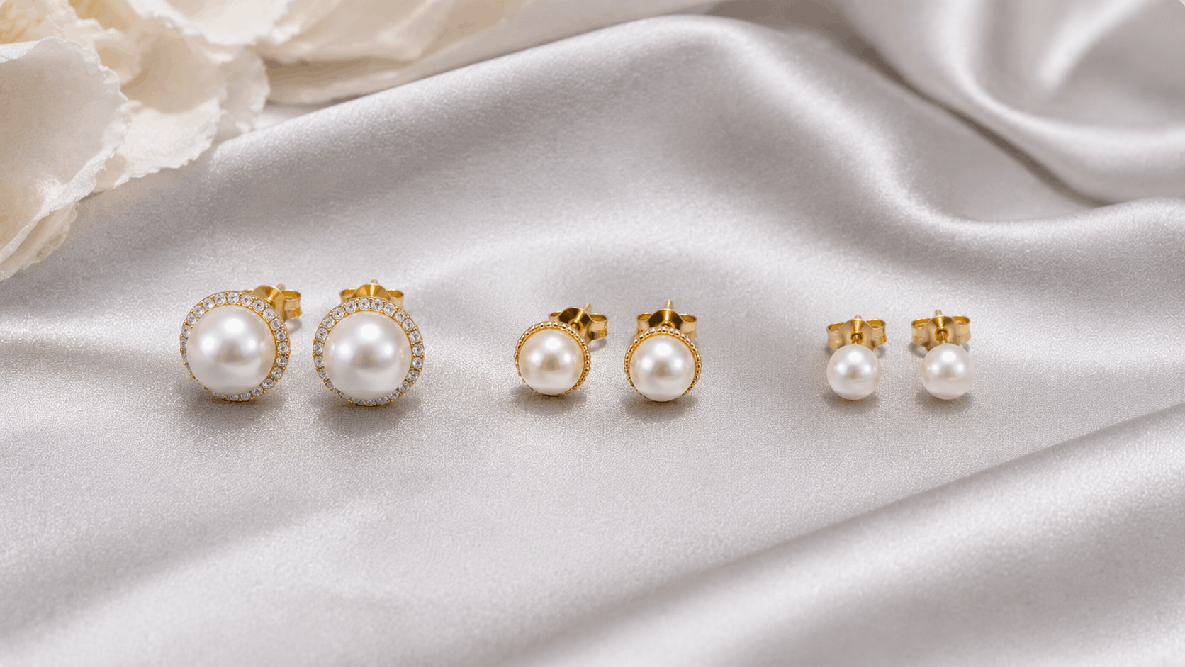 04. Aretes de perlas para damas de honor — Coordinar sin igualar