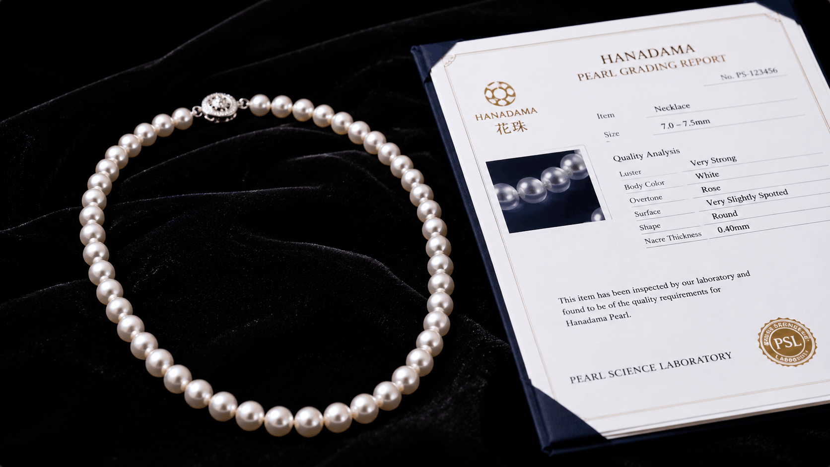 06. Hanadama — El mejor collar de perlas Akoya japonesas disponible