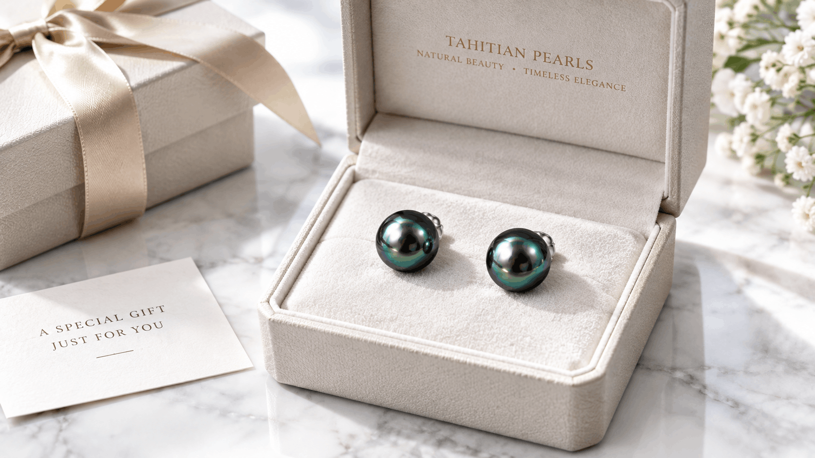 06. Aretes de perlas tahitianas como regalos