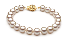 Conjunto de perlas Perla de Agua Dulce de calidad AAA de 7 a 8mm en color Blanco