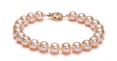 Conjunto de perlas Perla de Agua Dulce de calidad AAA de 7 a 8mm en color Rosa