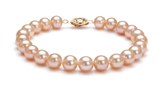 Conjunto de perlas Perla de Agua Dulce de calidad AA de 7 a 8mm en color Rosa