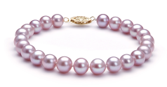 Conjunto de perlas Perla de Agua Dulce de calidad AA de 7 a 8mm en color Lavanda