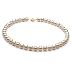 Collar de perlas Perla de Agua Dulce de calidad AAA de 8 a 9mm en color Blanco