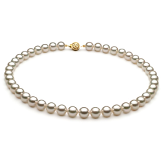 Collar de perlas Perla Akoya Japonesa de calidad AAA de 8.5 a 9mm en color Blanco