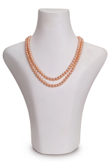 Collar de perlas Perla de Agua Dulce de calidad AA de 6 a 7mm en color Rosa