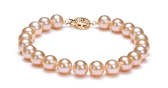 Conjunto de perlas Perla de Agua Dulce de calidad AAAA de 7 a 8mm en color Rosa