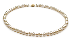 Conjunto de perlas Perla de Agua Dulce de calidad AA de 6 a 7mm en color Blanco