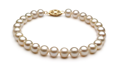 Conjunto de perlas Perla de Agua Dulce de calidad AA de 6 a 7mm en color Blanco