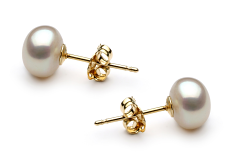 Conjunto de perlas Perla de Agua Dulce de calidad AA de 6 a 7mm en color Blanco