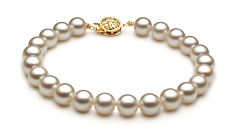 Conjunto de perlas Perla Akoya Japonesa de calidad AAA de 7.5 a 8mm en color Blanco