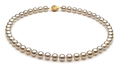 Conjunto de perlas Perla Akoya Japonesa de calidad AA de 7.5 a 8mm en color Blanco
