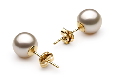 Conjunto de perlas Perla Akoya Japonesa de calidad AA de 7.5 a 8mm en color Blanco