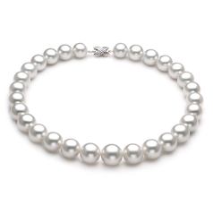 Collar de perlas Mar del Sur de calidad AAA de 14 a 17mm en color Blanco