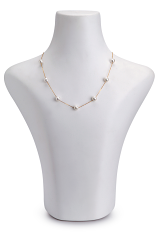 Collar de perlas Perla Akoya Japonesa de calidad AAA de 7 a 8mm en color Blanco