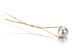 Colgante de perlas Perla Akoya Japonesa de calidad AAA de 8 a 9mm en color Blanco