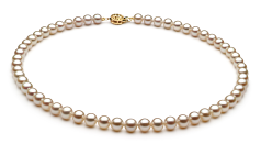 Conjunto de perlas Perla de Agua Dulce de calidad AAA de 6 a 7mm en color Blanco
