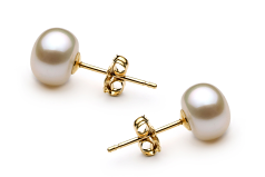 Conjunto de perlas Perla de Agua Dulce de calidad AAA de 6 a 7mm en color Blanco