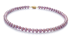 Conjunto de perlas Perla de Agua Dulce de calidad AAA de 6 a 6.5mm en color Lavanda