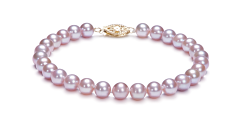 Conjunto de perlas Perla de Agua Dulce de calidad AA de 6 a 6.5mm en color Lavanda
