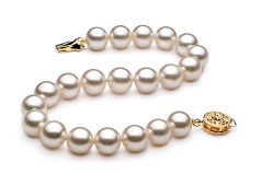 Conjunto de perlas Perla Akoya Japonesa de calidad AA de 8 a 9mm en color Blanco
