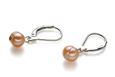 Conjunto de perlas Perla de Agua Dulce de calidad A de 6 a 7mm en color Rosa