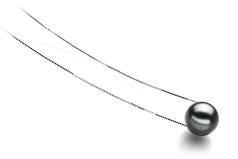 Colgante de perlas Perla Tahití de calidad AA de 10 a 11mm en color Negro