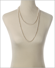 Collar de perlas Perla de Agua Dulce de calidad A de 6 a 7mm en color Blanco