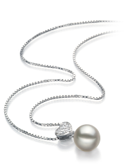 Colgante de perlas Perla Akoya Japonesa de calidad AA de 7 a 8mm en color Blanco
