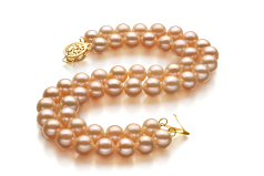 Pulsera de perlas Perla de Agua Dulce de calidad AA de 6 a 7mm en color Rosa