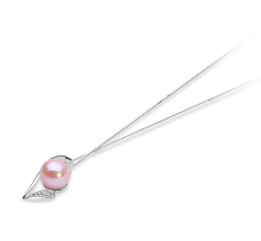 Colgante de perlas Perla de Agua Dulce de calidad AAAA de 7 a 8mm en color Rosa