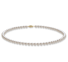 Conjunto de perlas Perla de Agua Dulce de calidad AAA de 5 a 6mm en color Blanco