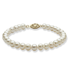 Conjunto de perlas Perla de Agua Dulce de calidad AAA de 5 a 6mm en color Blanco
