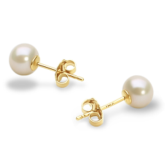 Conjunto de perlas Perla de Agua Dulce de calidad AAA de 5 a 6mm en color Blanco