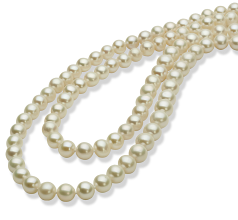 Collar de perlas Perla de Agua Dulce de calidad AA de 6 a 7mm en color Blanco