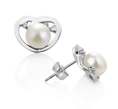 Conjunto de perlas Perla de Agua Dulce de calidad AA de 7 a 10mm en color Blanco