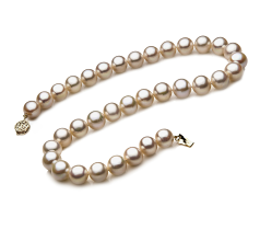 Collar de perlas Perla de Agua Dulce de calidad AAA de 10.5 a 11.5mm en color Blanco