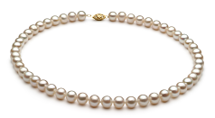 Conjunto de perlas Perla de Agua Dulce de calidad AA de 7.5 a 8.5mm en color Blanco
