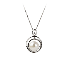 Conjunto de perlas Perla de Agua Dulce de calidad AA de 9 a 10mm en color Blanco