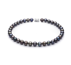 Collar de perlas Perla Tahití de calidad AAA de 11.1 a 12.9mm en color Multicolor